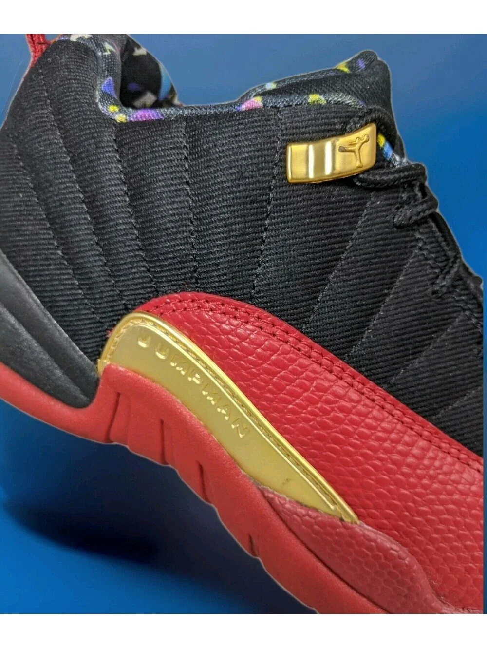 Nike Air Jordan 12 Low Super Bowl LV Red Black Gold Shoes DC1059 Mens 8.5 Bulls